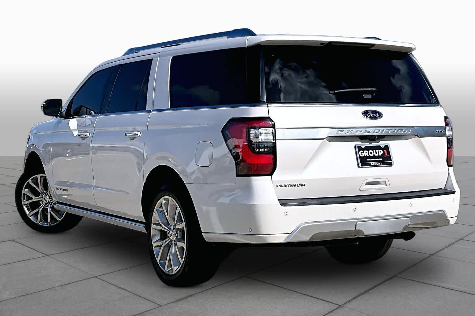 2019 Ford Expedition Max Platinum White Platinum Metallic Tri-Coat at Sterling McCall Nissan