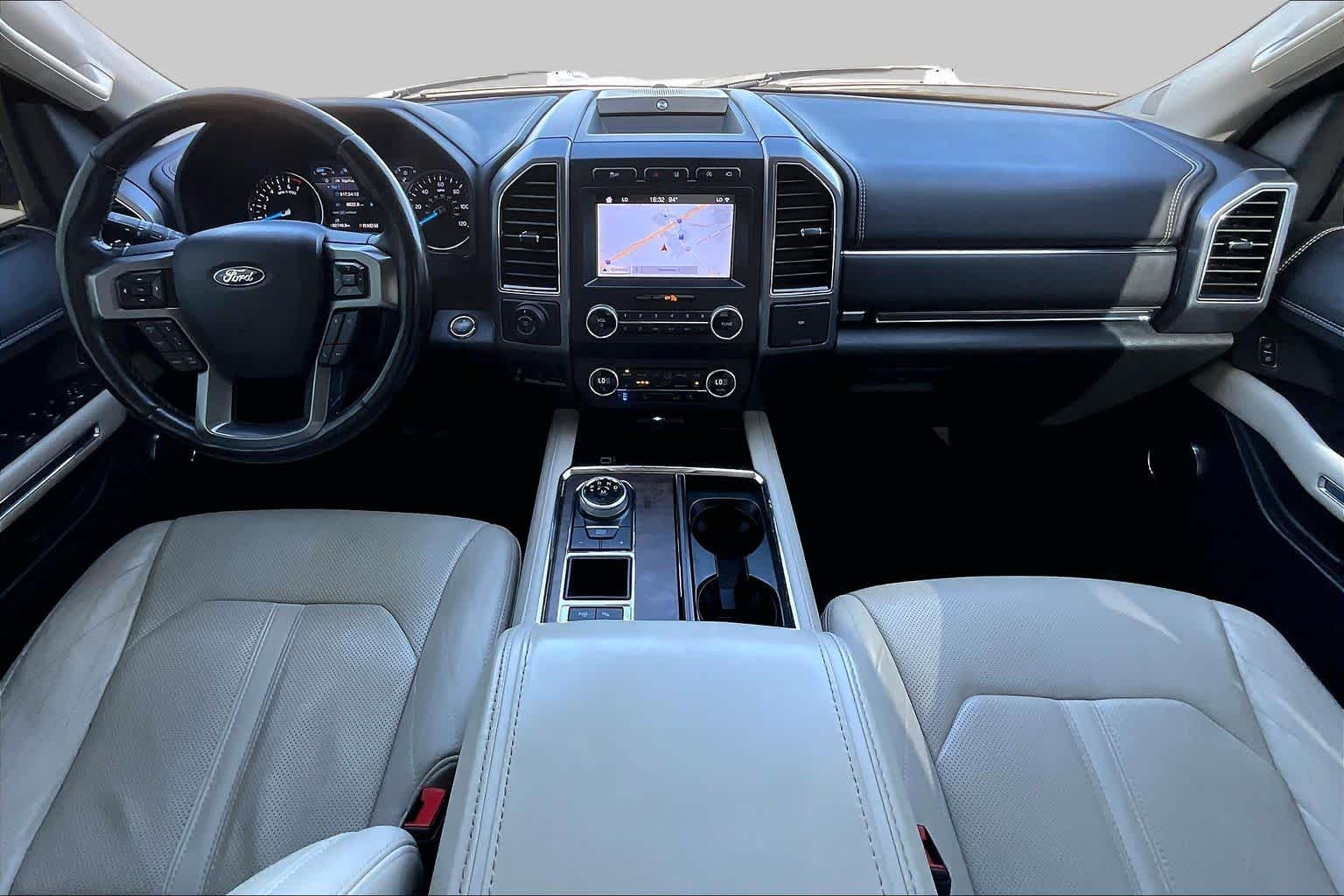 2019 Ford Expedition Max Platinum White Platinum Metallic Tri-Coat at Sterling McCall Nissan
