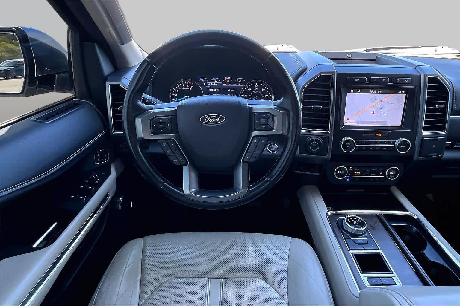 2019 Ford Expedition Max Platinum White Platinum Metallic Tri-Coat at Sterling McCall Nissan