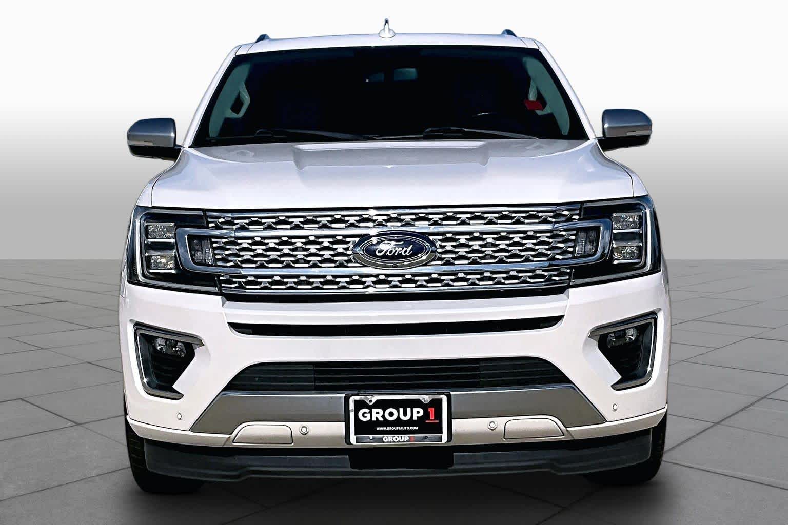 2019 Ford Expedition Max Platinum White Platinum Metallic Tri-Coat at Sterling McCall Nissan
