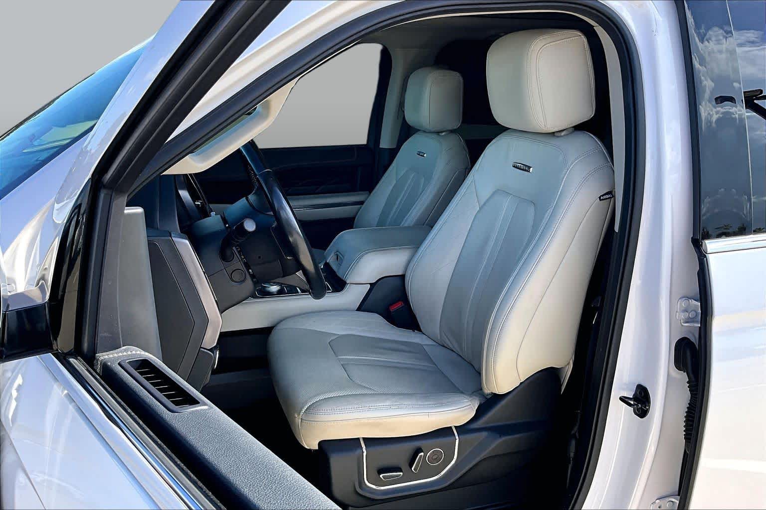 2019 Ford Expedition Max Platinum White Platinum Metallic Tri-Coat at Sterling McCall Nissan