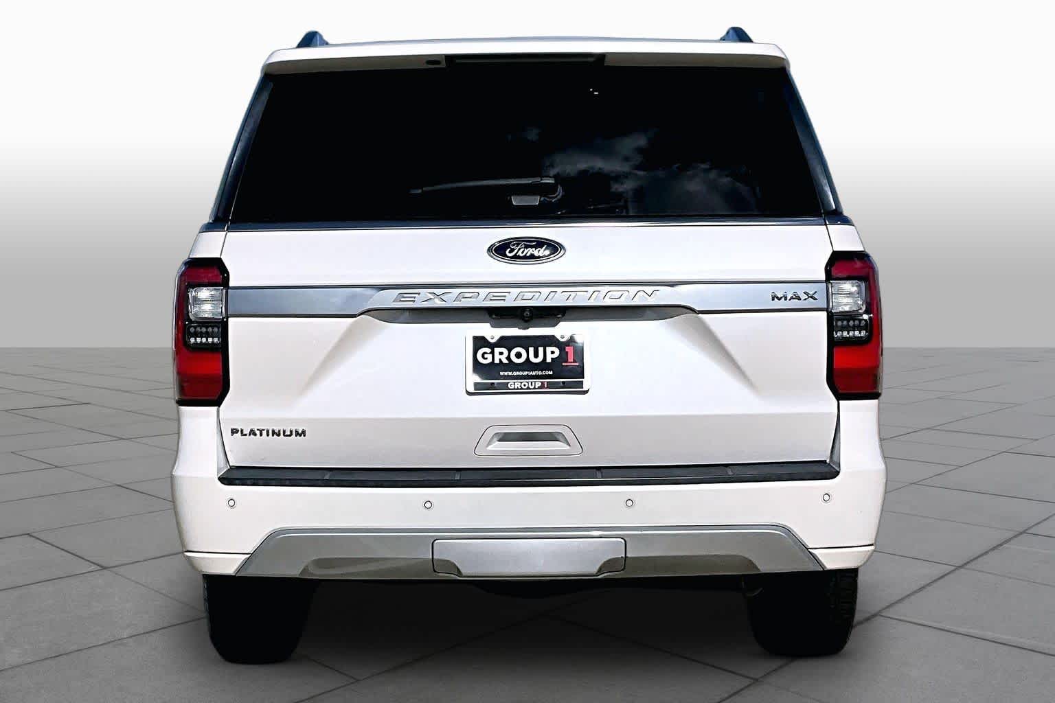 2019 Ford Expedition Max Platinum White Platinum Metallic Tri-Coat at Sterling McCall Nissan