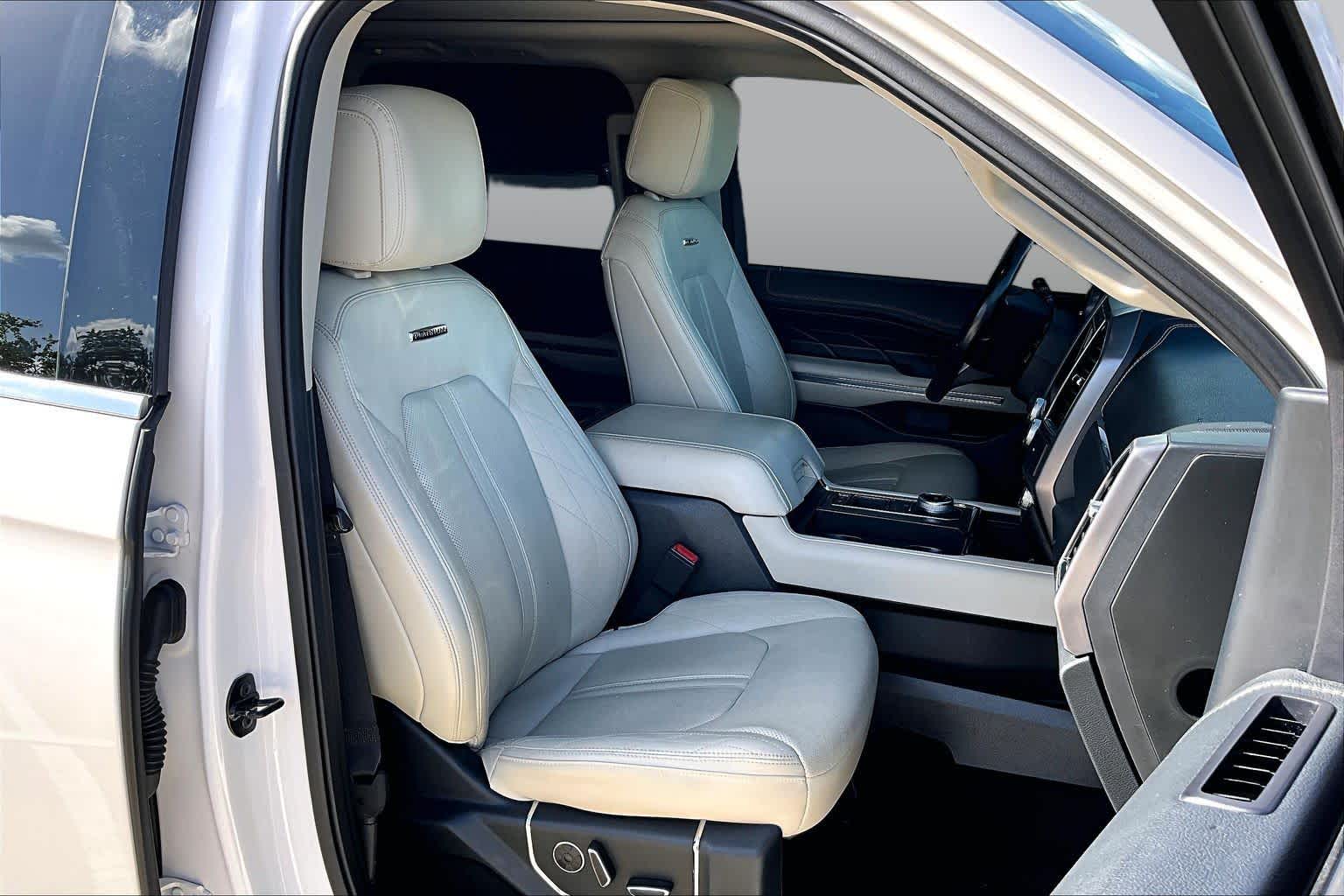2019 Ford Expedition Max Platinum White Platinum Metallic Tri-Coat at Sterling McCall Nissan