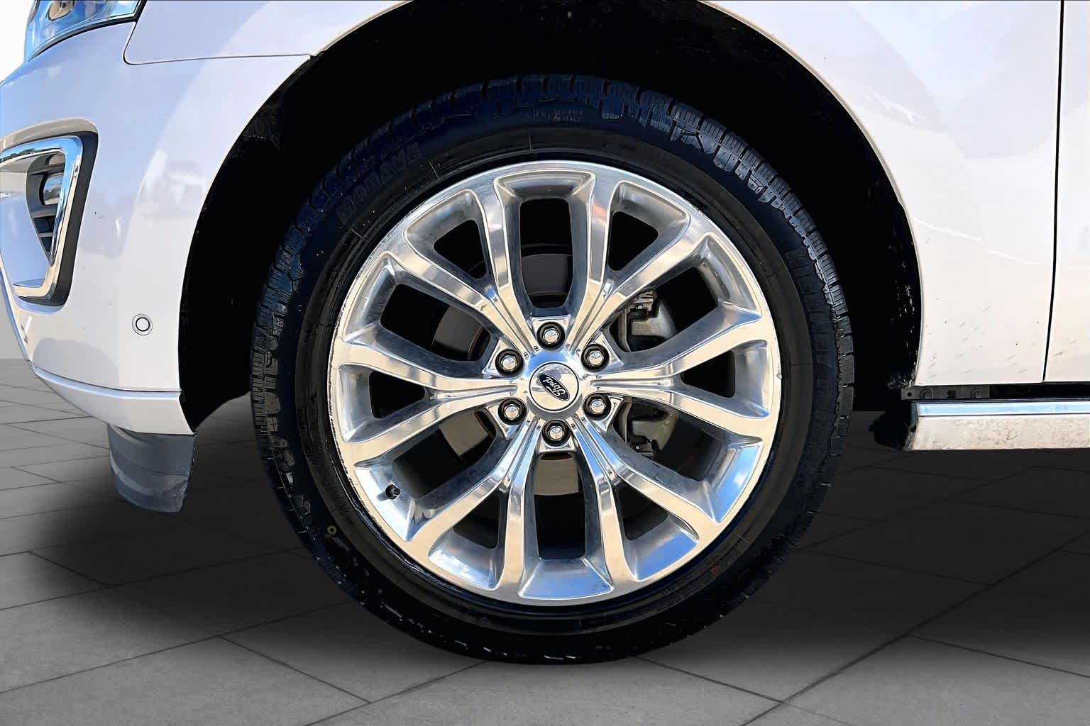 2019 Ford Expedition Max Platinum White Platinum Metallic Tri-Coat at Sterling McCall Nissan
