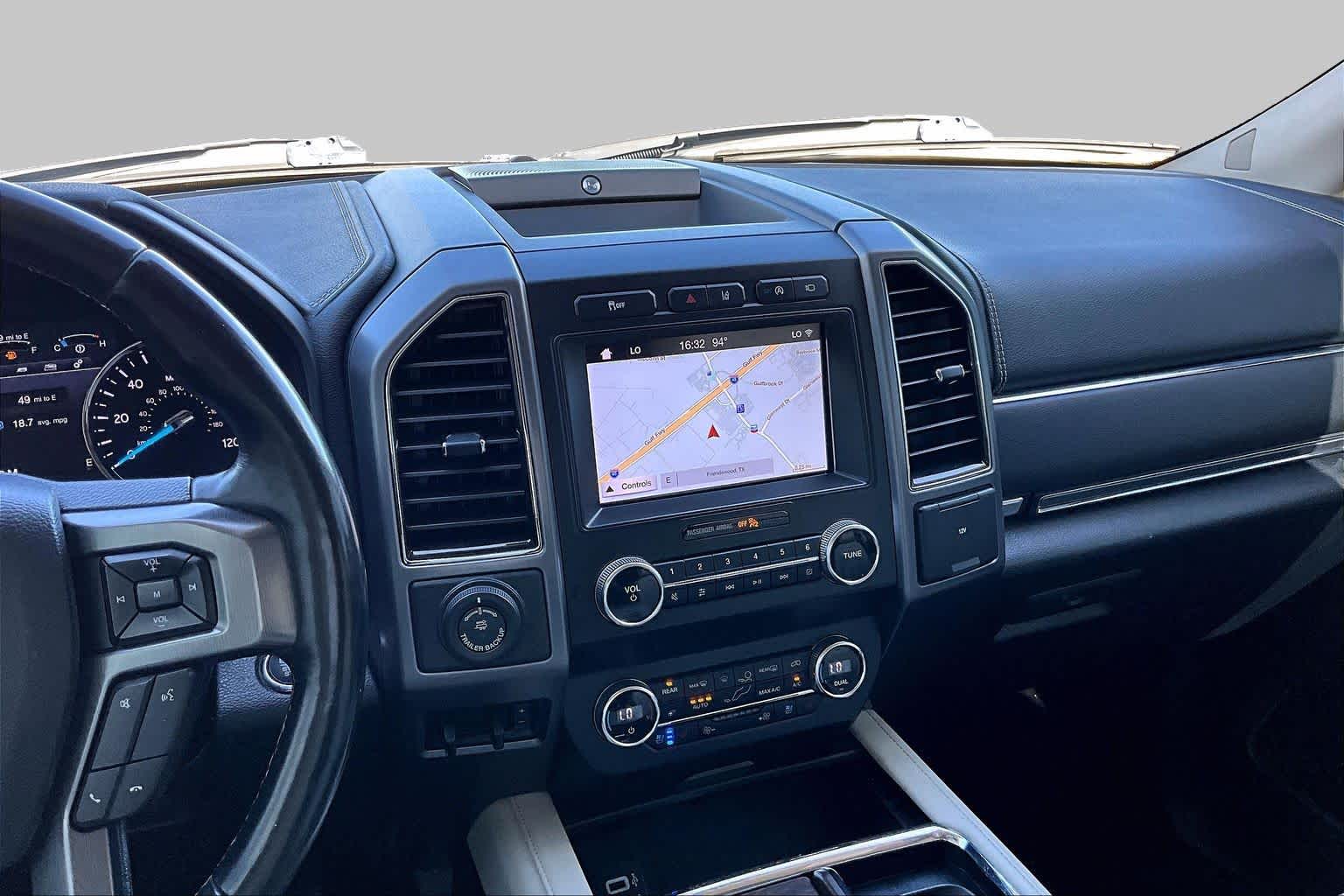2019 Ford Expedition Max Platinum White Platinum Metallic Tri-Coat at Sterling McCall Nissan