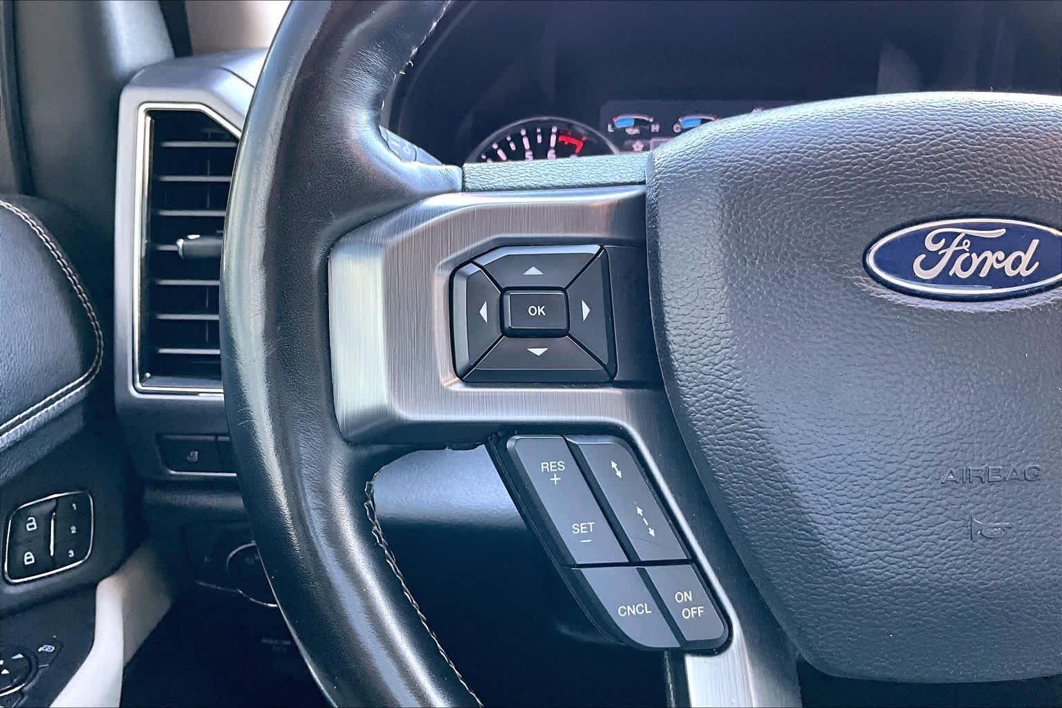 2019 Ford Expedition Max Platinum White Platinum Metallic Tri-Coat at Sterling McCall Nissan