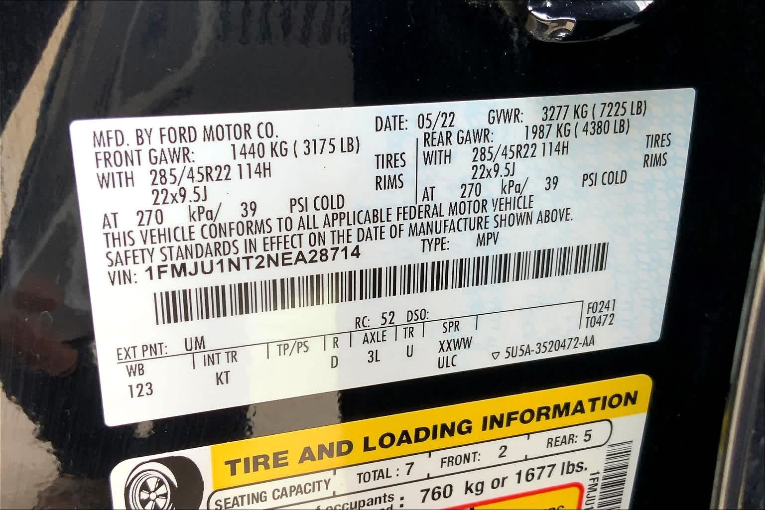 2022 Ford Expedition King Ranch Agate Black Metallic at Ron Craft Chevrolet Cadillac