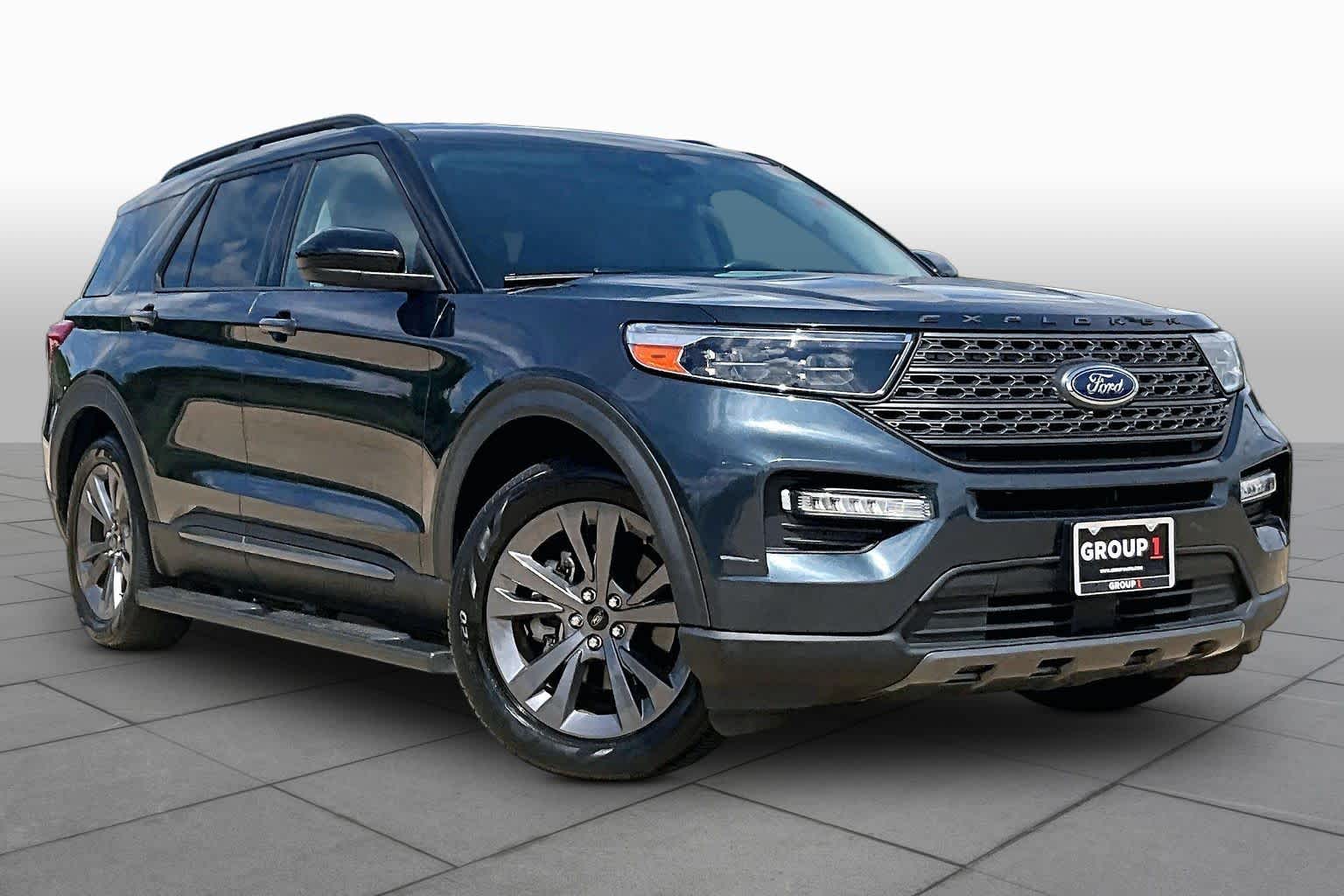 2022 Ford Explorer XLT Stone Blue Metallic at Helfman Ford