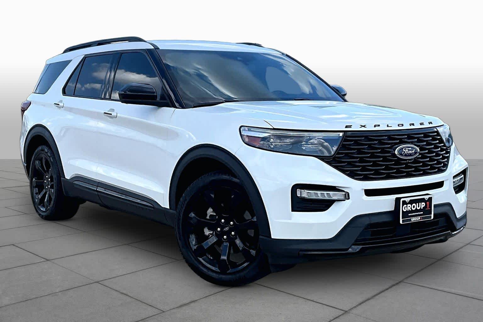 2023 Ford Explorer ST-Line Star White Metallic Tri-Coat at Lexus Southwest Houston