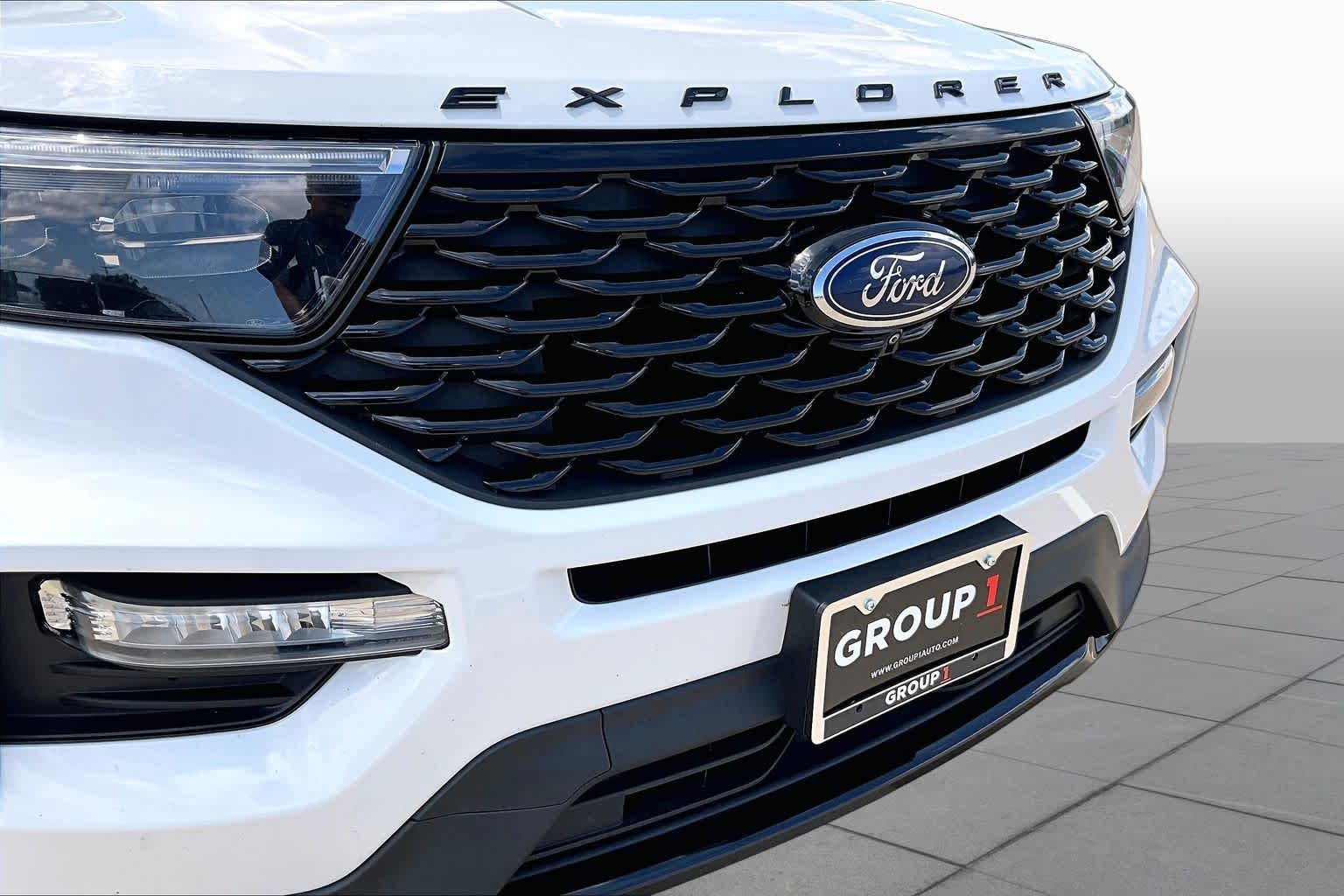 2023 Ford Explorer ST-Line Star White Metallic Tri-Coat at Lexus Southwest Houston