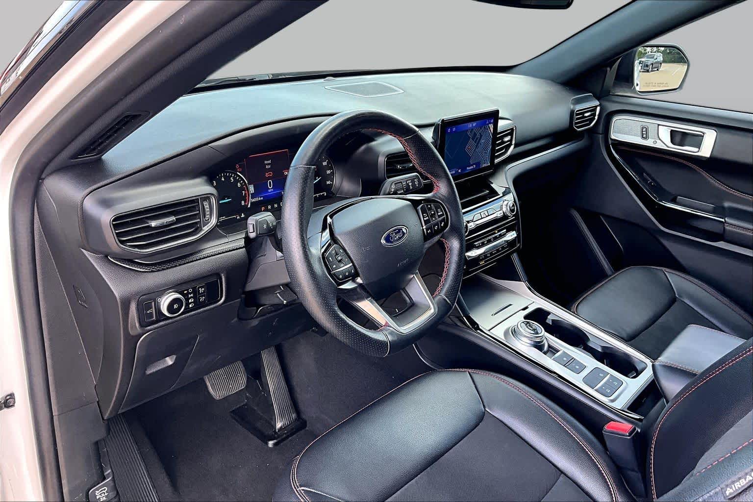 2023 Ford Explorer ST-Line Star White Metallic Tri-Coat at Lexus Southwest Houston