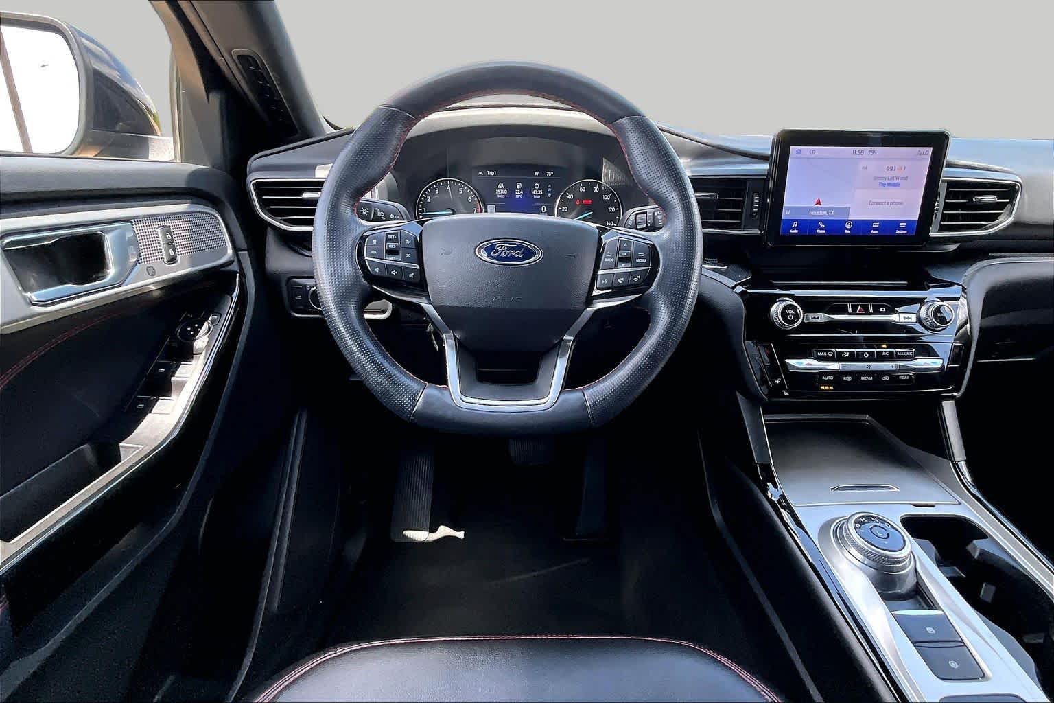 2022 Ford Explorer ST-Line Agate Black Metallic at Group 1 GMC Buick South