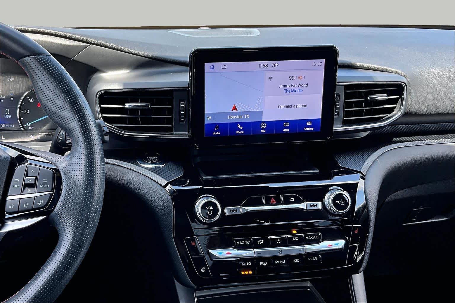 2022 Ford Explorer ST-Line Agate Black Metallic at Group 1 GMC Buick South