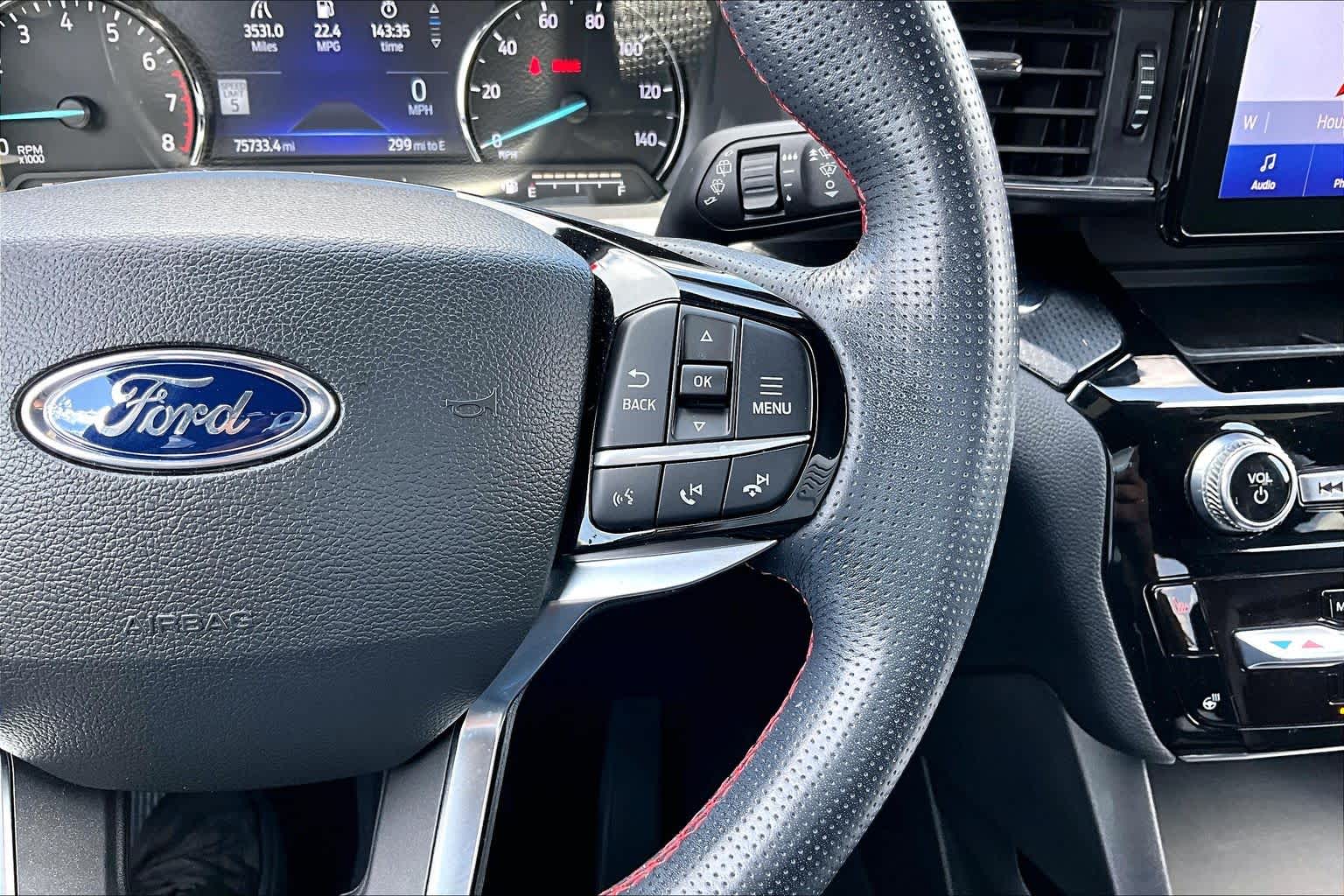 2022 Ford Explorer ST-Line Agate Black Metallic at Group 1 GMC Buick South