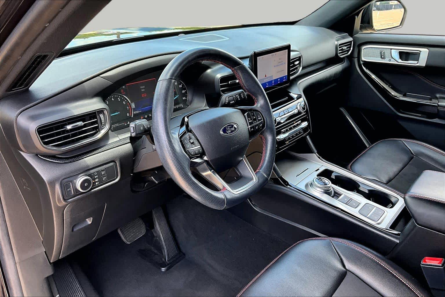 2022 Ford Explorer ST-Line Agate Black Metallic at Group 1 GMC Buick South