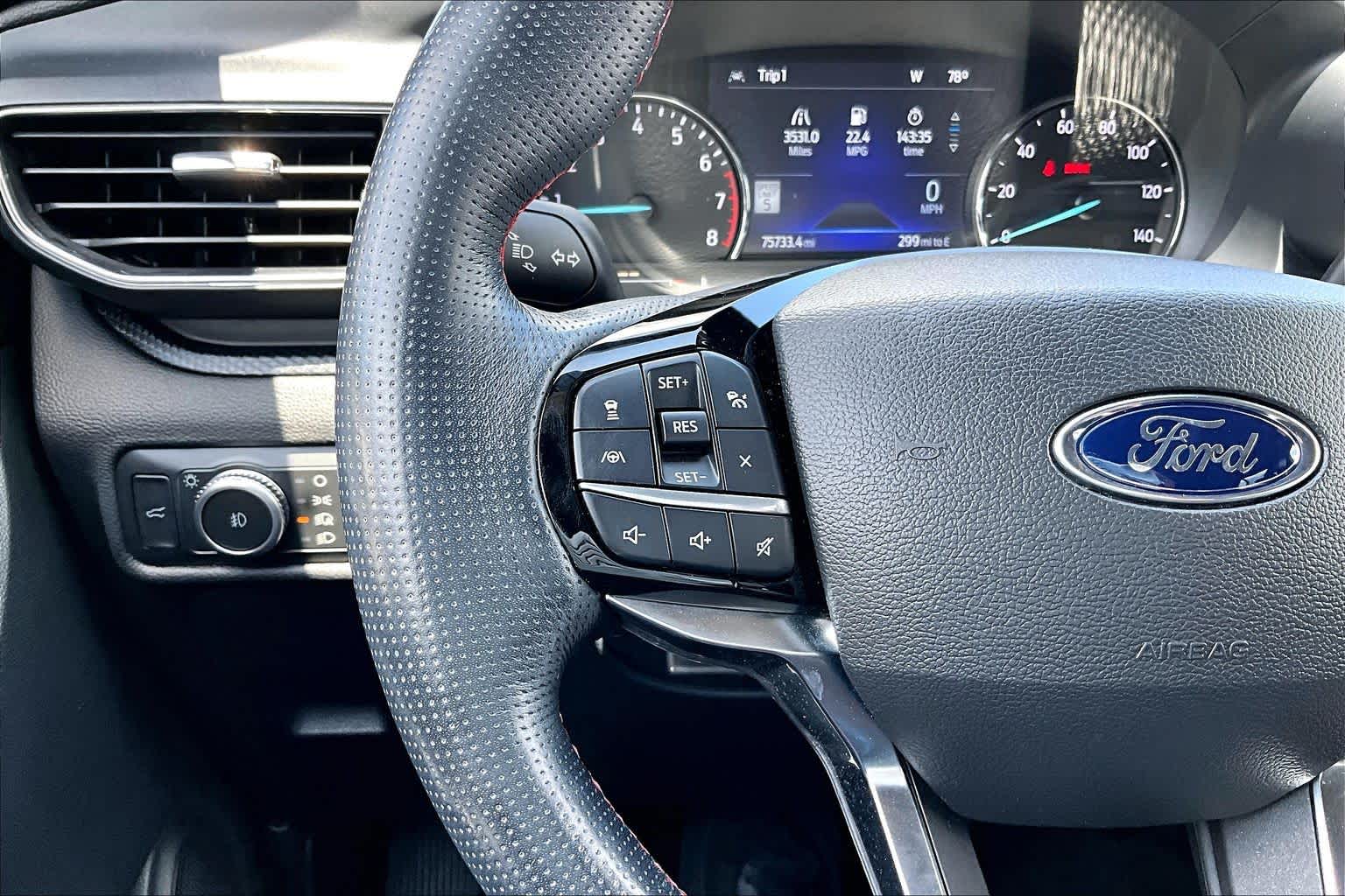 2022 Ford Explorer ST-Line Agate Black Metallic at Group 1 GMC Buick South