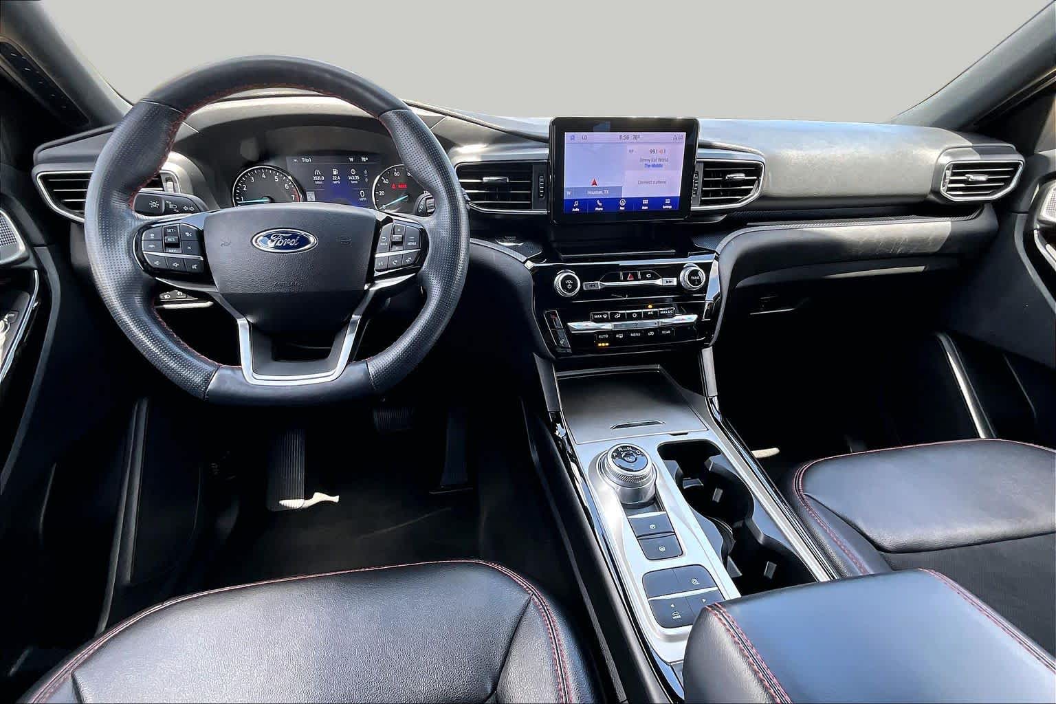 2022 Ford Explorer ST-Line Agate Black Metallic at Group 1 GMC Buick South