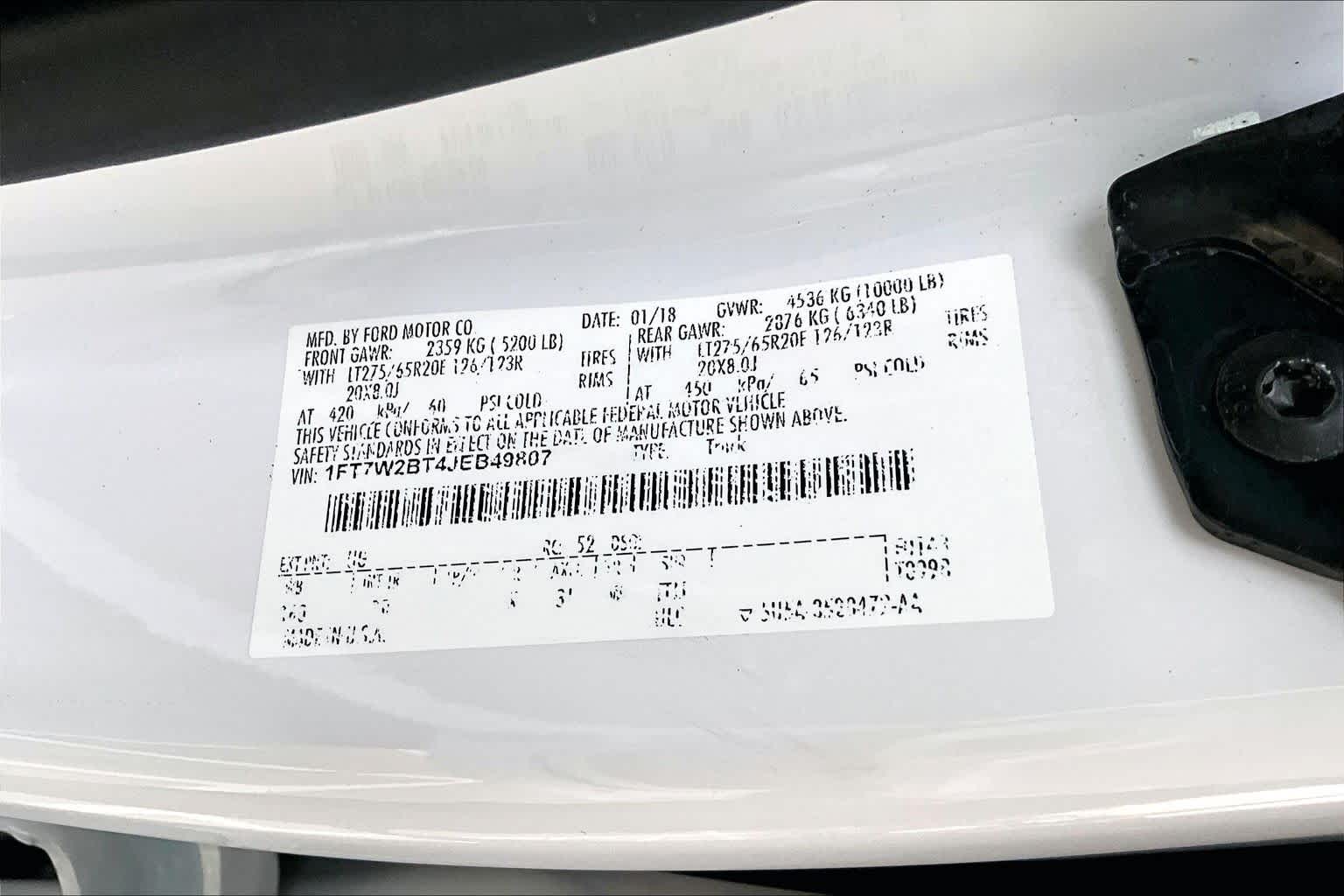 2018 Ford Super Duty F-250 SRW Platinum White Platinum Metallic Tri-Coat at HGreg Houston