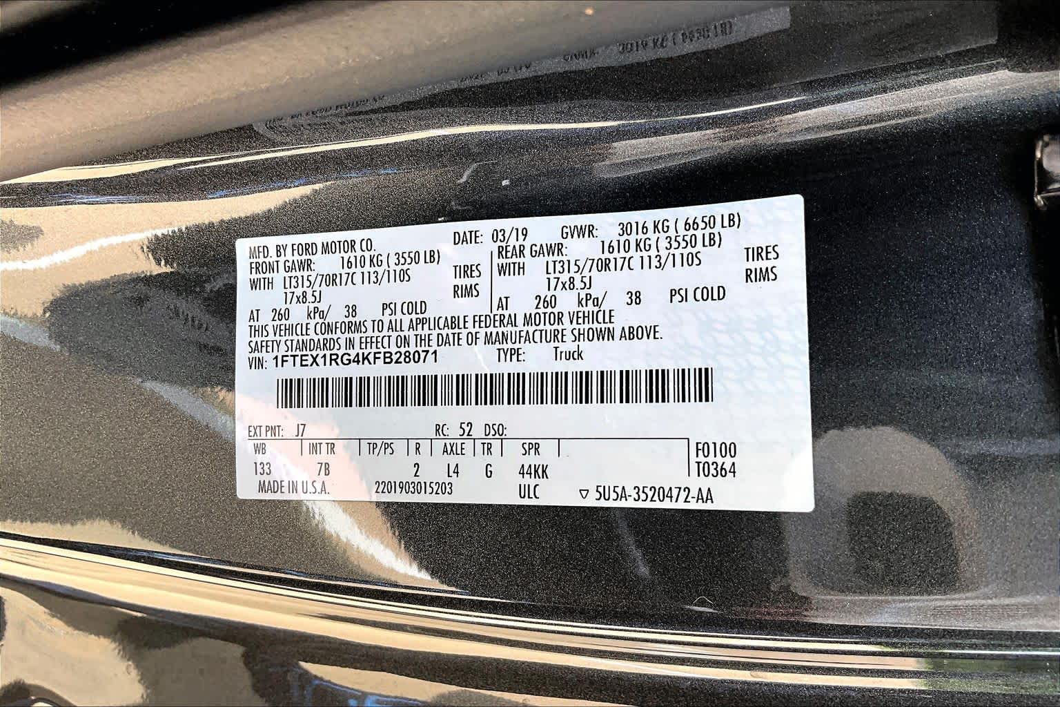 2019 Ford F-150 Raptor Magnetic Metallic at Group 1 Toyota Southwest
