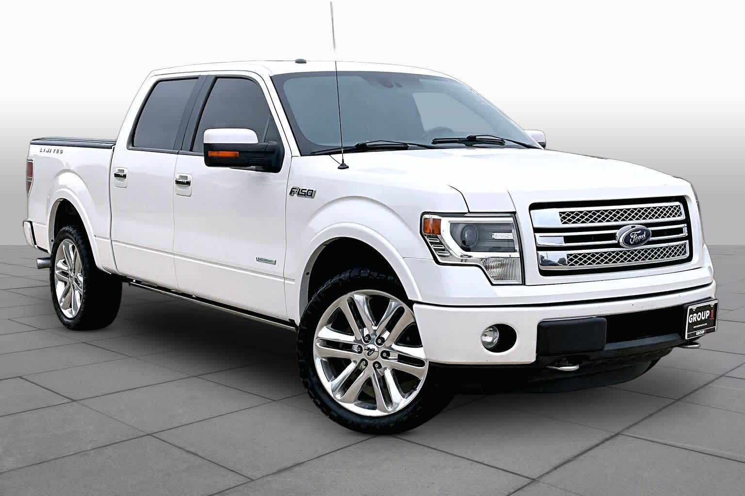 2013 Ford F-150 Limited White Platinum Metallic Tri-Coat at Tomball Ford