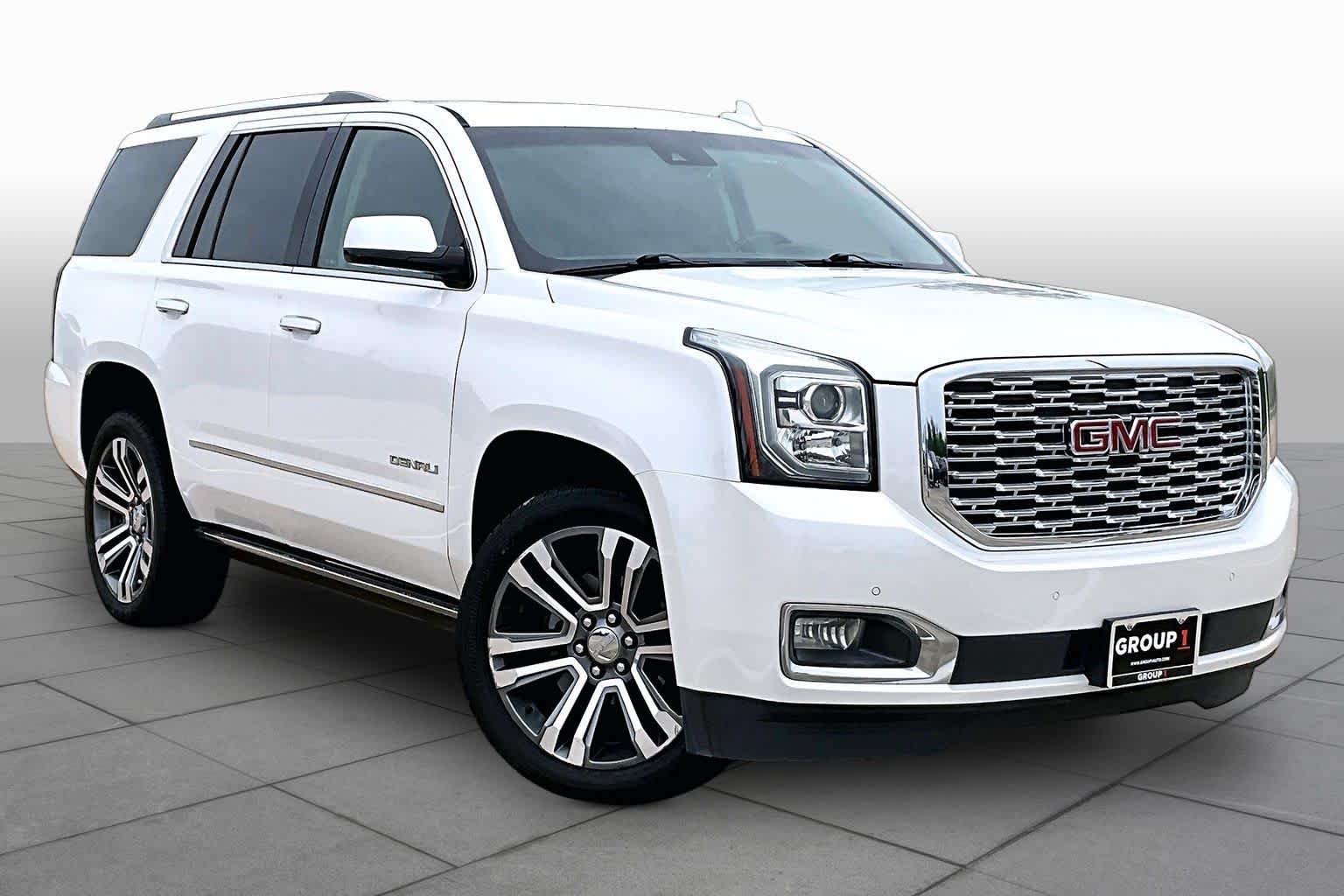 2018 GMC Yukon Denali Denali White Frost Tricoat at Texan GMC Buick