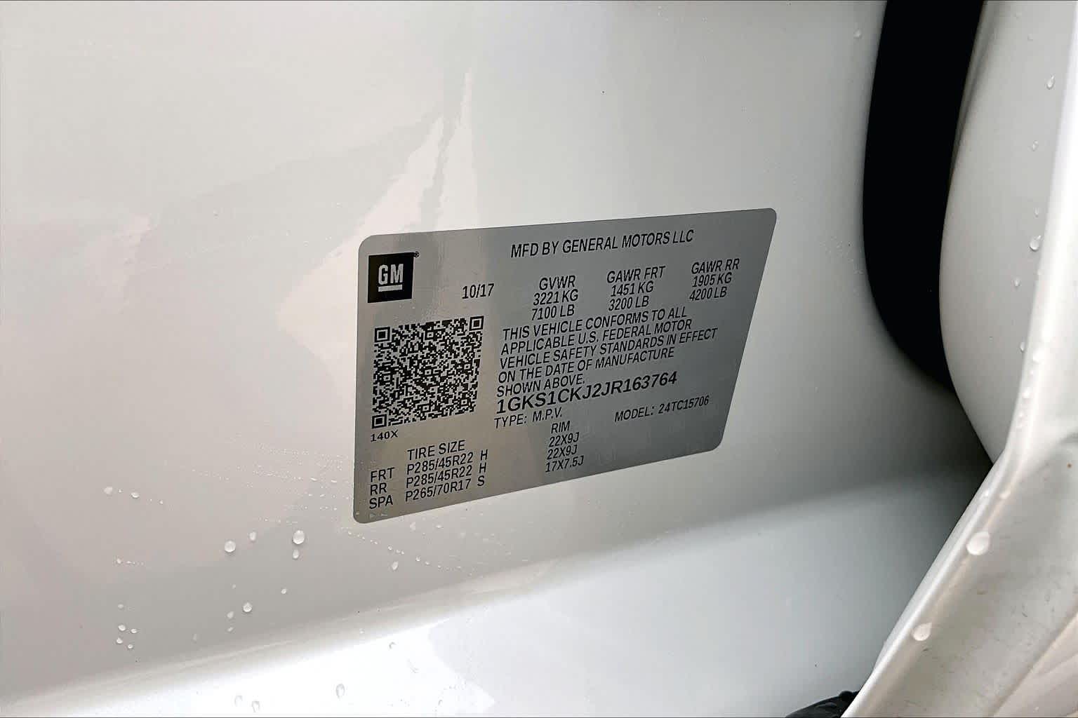 2018 GMC Yukon Denali Denali White Frost Tricoat at Texan GMC Buick