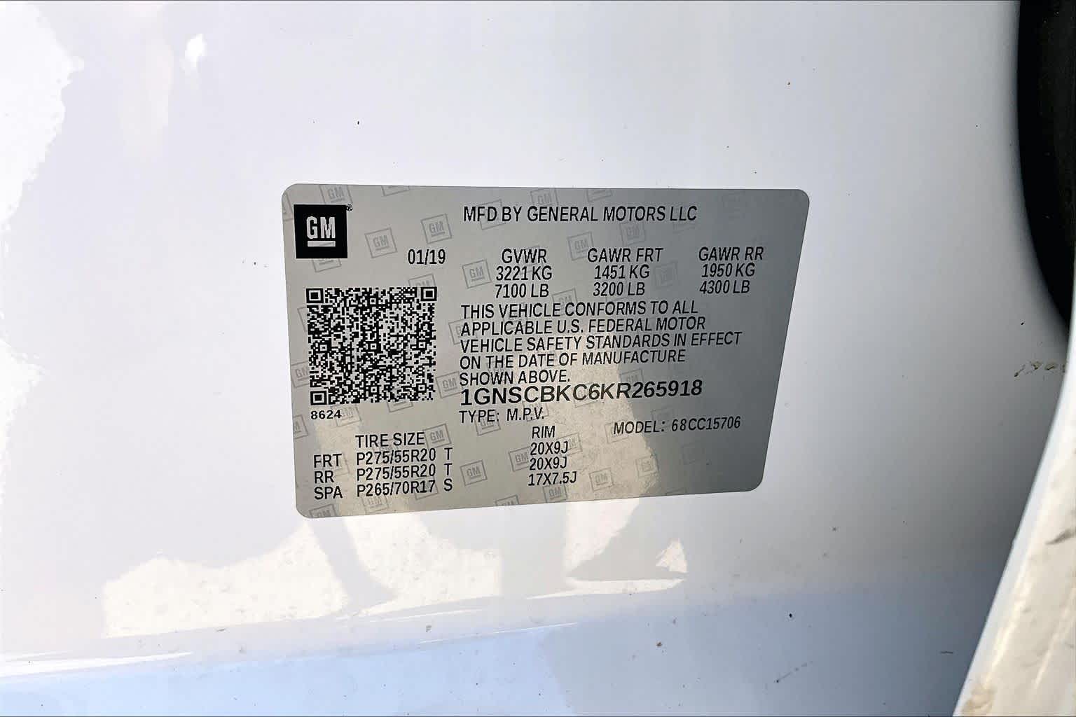 2019 Chevrolet Tahoe LT Summit White at Group 1 GMC Buick South