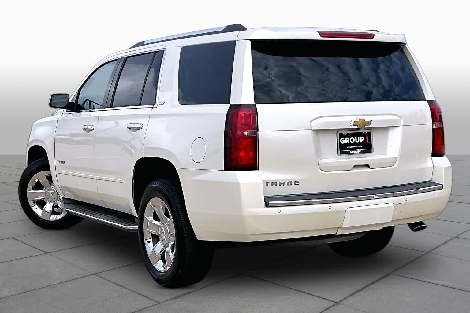 2015 Chevrolet Tahoe LTZ White Diamond Tricoat at Texan GMC Buick