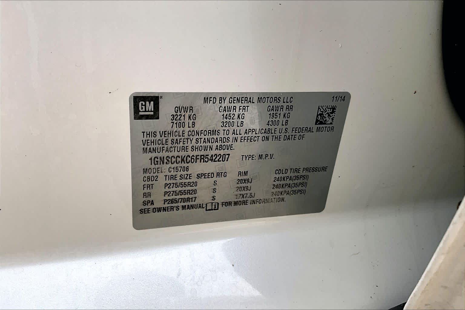 2015 Chevrolet Tahoe LTZ White Diamond Tricoat at Texan GMC Buick