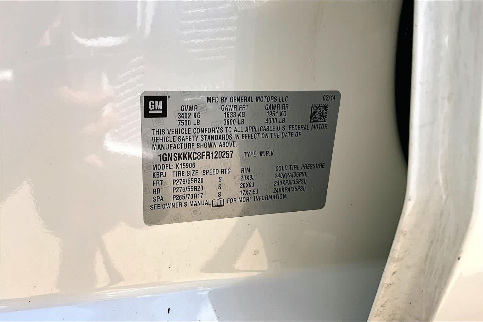 2015 Chevrolet Suburban LTZ White Diamond Tricoat at Tomball Chrysler Dodge Jeep Ram