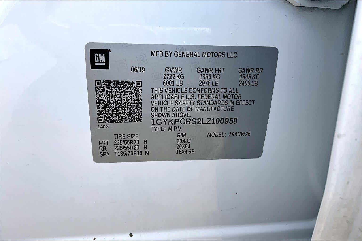 2020 Cadillac XT6 FWD Premium Luxury Crystal White Tricoat at AutoNation USA Houston