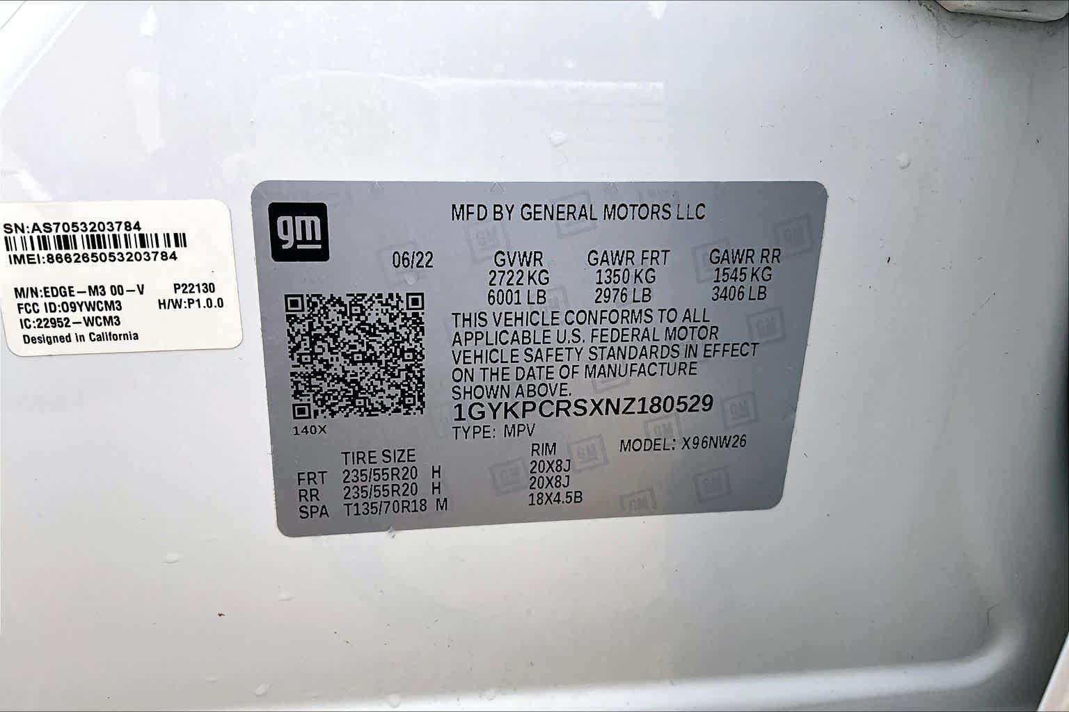 2022 Cadillac XT6 Premium Luxury Crystal White Tricoat at Westside Kia