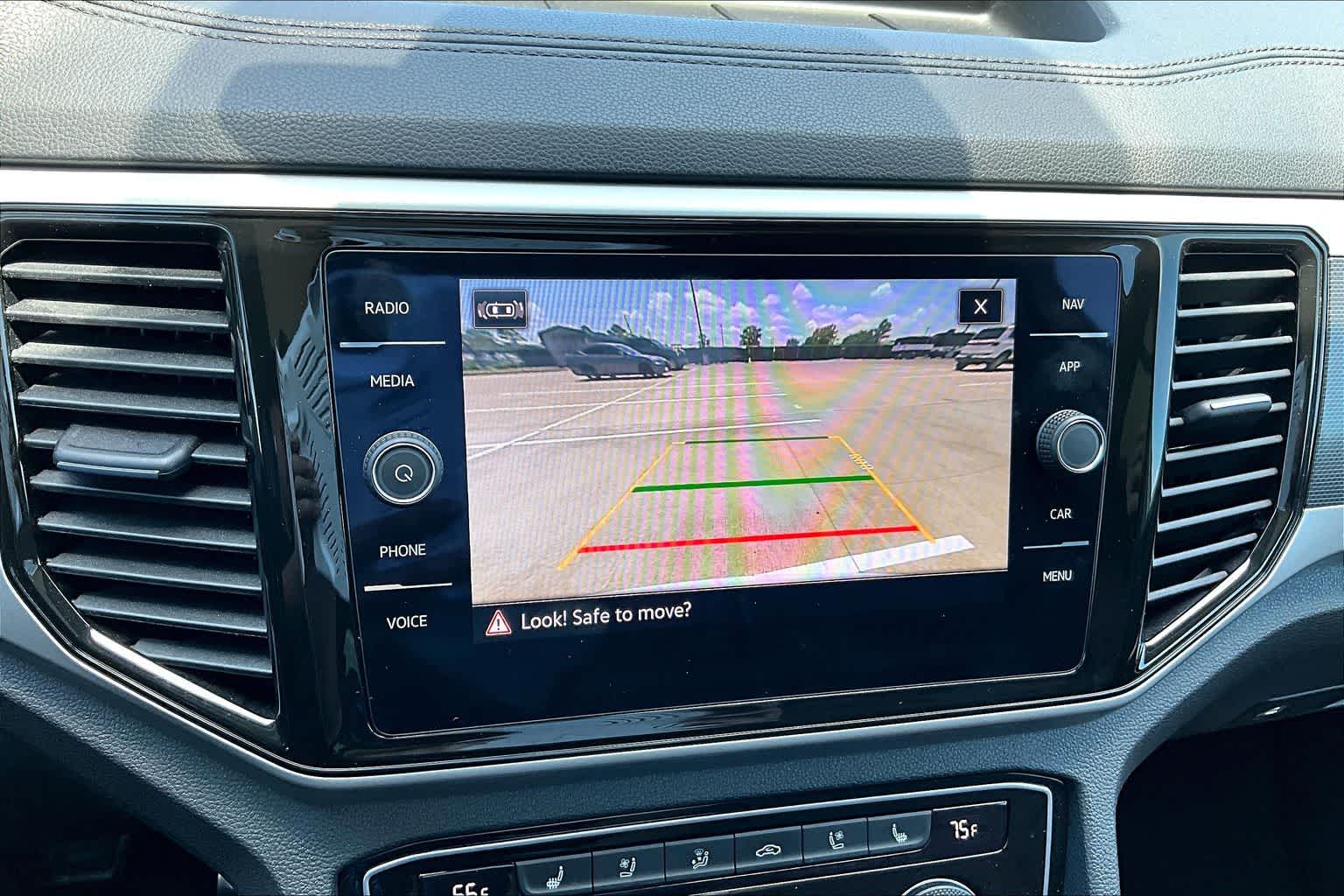 2023 Volkswagen Atlas 3.6L V6 SEL Premium R-Line Opal White Pearl at Group 1 GMC Buick South