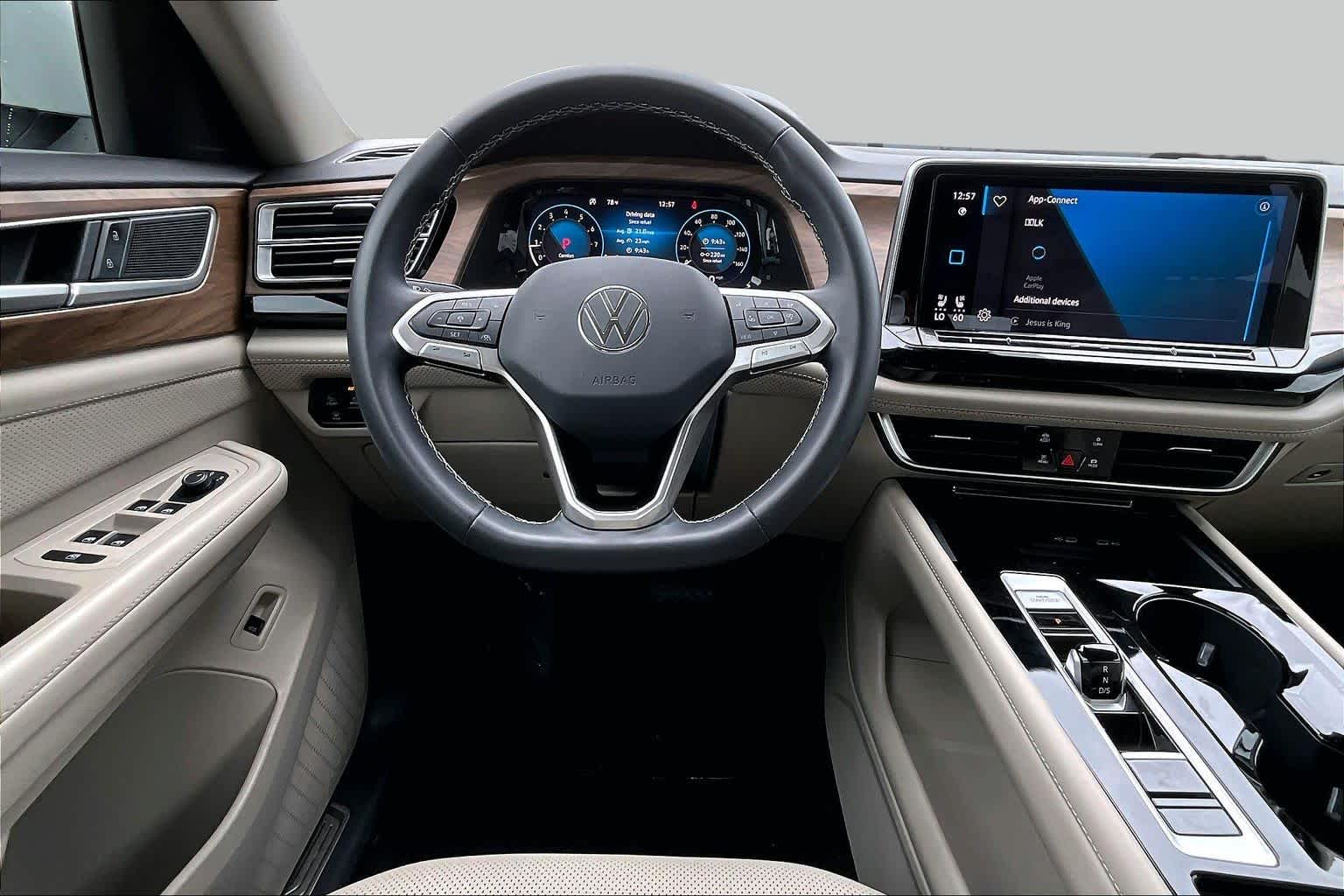 2024 Volkswagen Atlas 2.0T SE w/Technology Pure White at AutoNation USA Katy