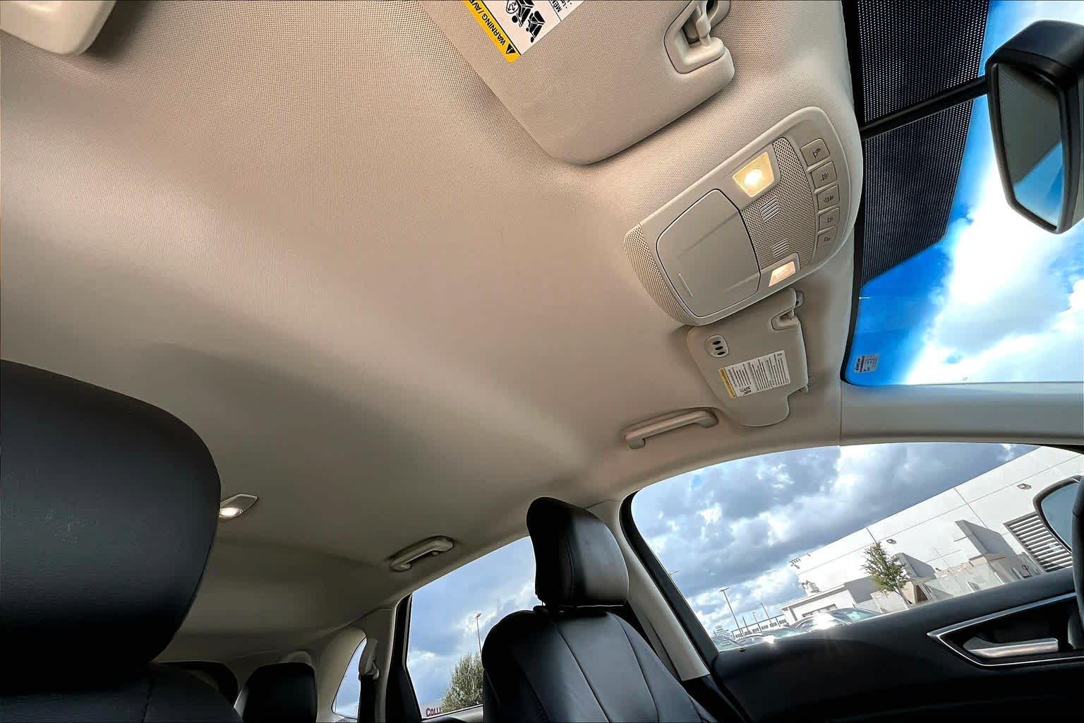 2016 Ford Edge Titanium White Platinum Metallic Tri-Coat at Tomball Ford