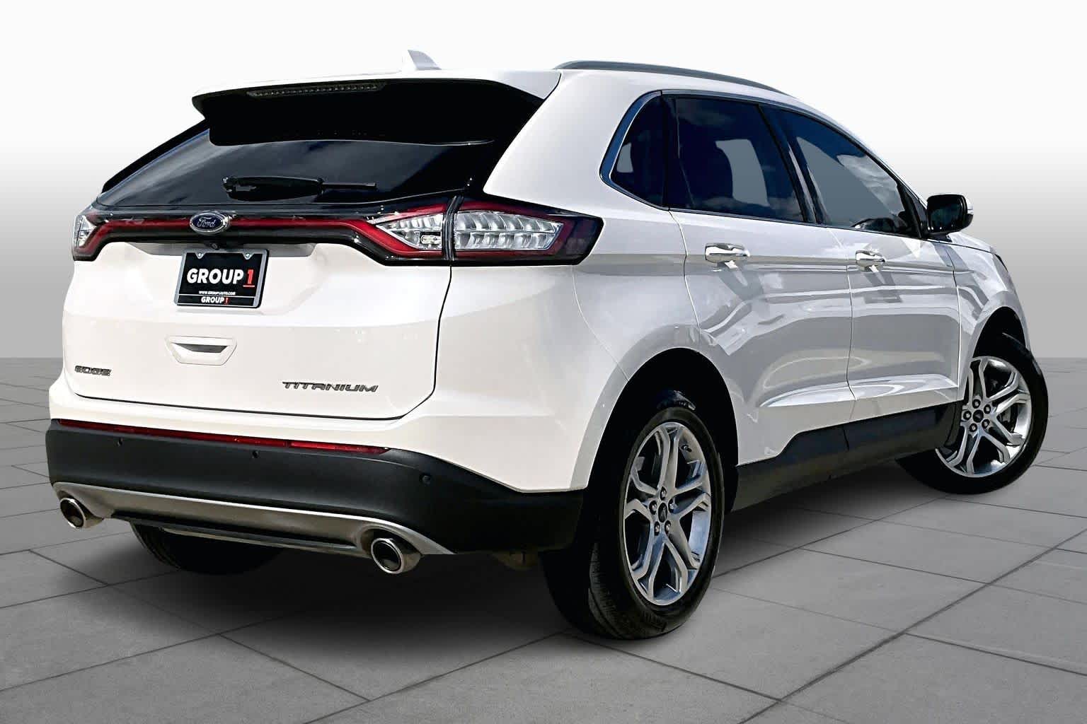 2016 Ford Edge Titanium White Platinum Metallic Tri-Coat at Tomball Ford