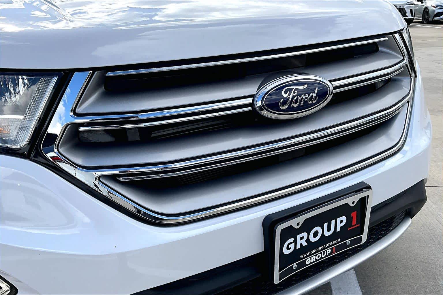 2016 Ford Edge Titanium White Platinum Metallic Tri-Coat at Tomball Ford