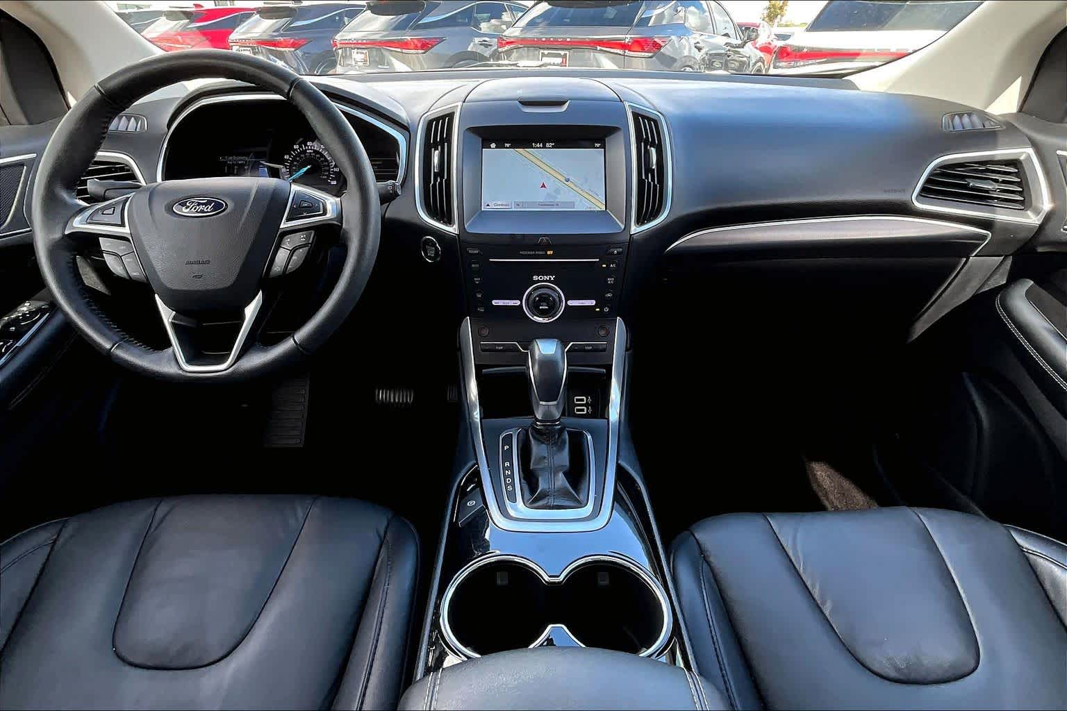 2016 Ford Edge Titanium White Platinum Metallic Tri-Coat at Tomball Ford