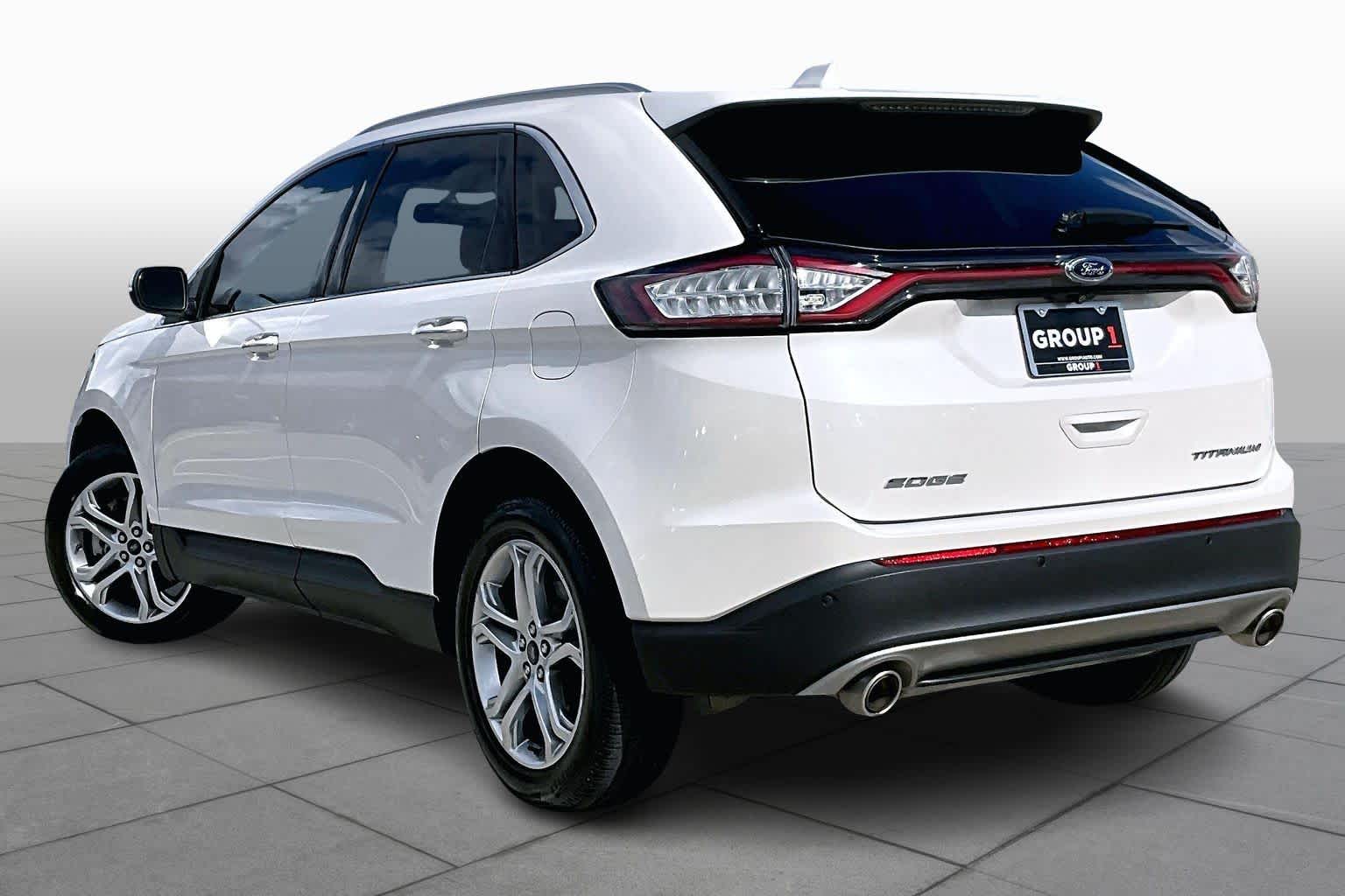 2016 Ford Edge Titanium White Platinum Metallic Tri-Coat at Tomball Ford