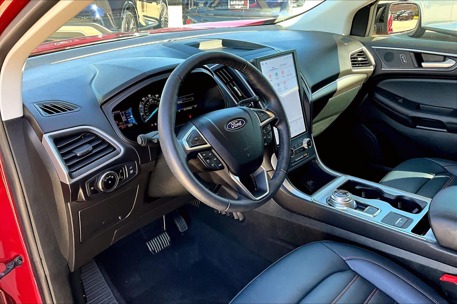 2023 Ford Edge SEL Rapid Red Metallic Tinted Clearcoat at Honda of Clear Lake