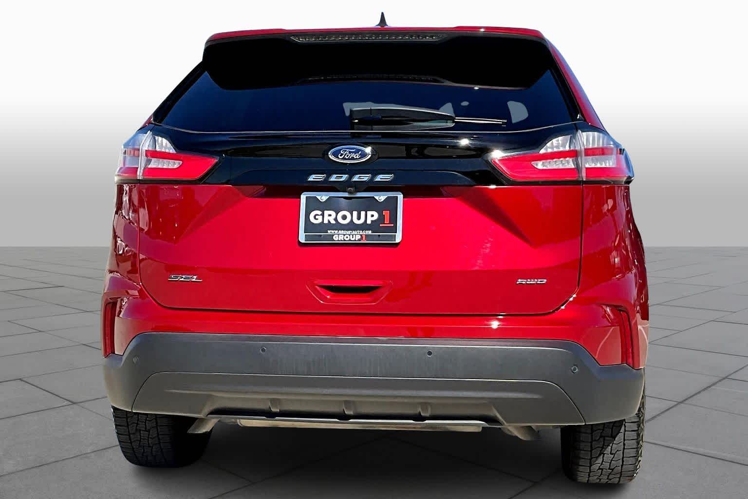 2023 Ford Edge SEL Rapid Red Metallic Tinted Clearcoat at Honda of Clear Lake