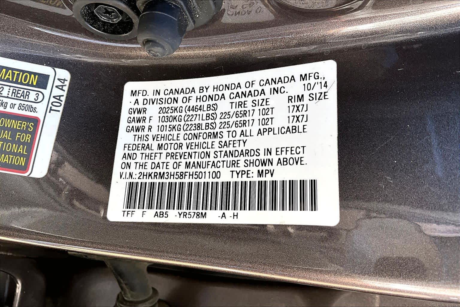 2015 Honda CR-V photo 31 of 31