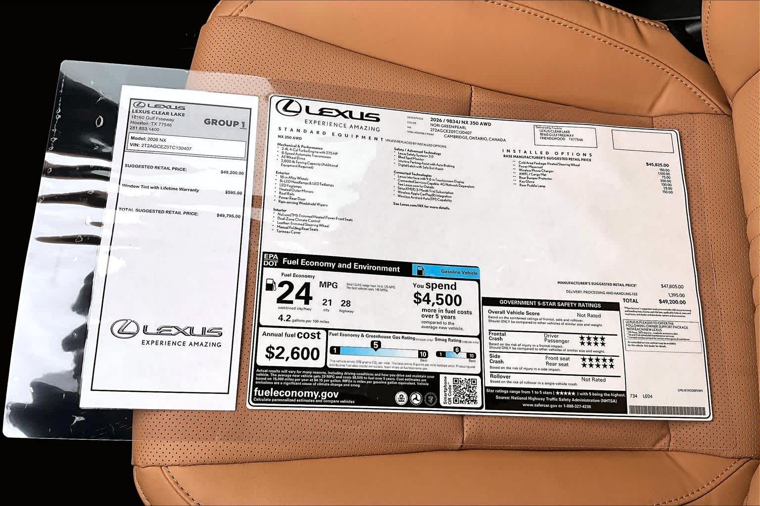 2026 Lexus NX 350 photo 21 of 22