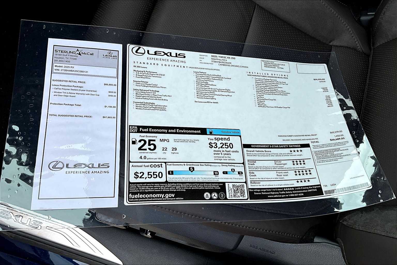 2025 Lexus RX 350 photo 21 of 22