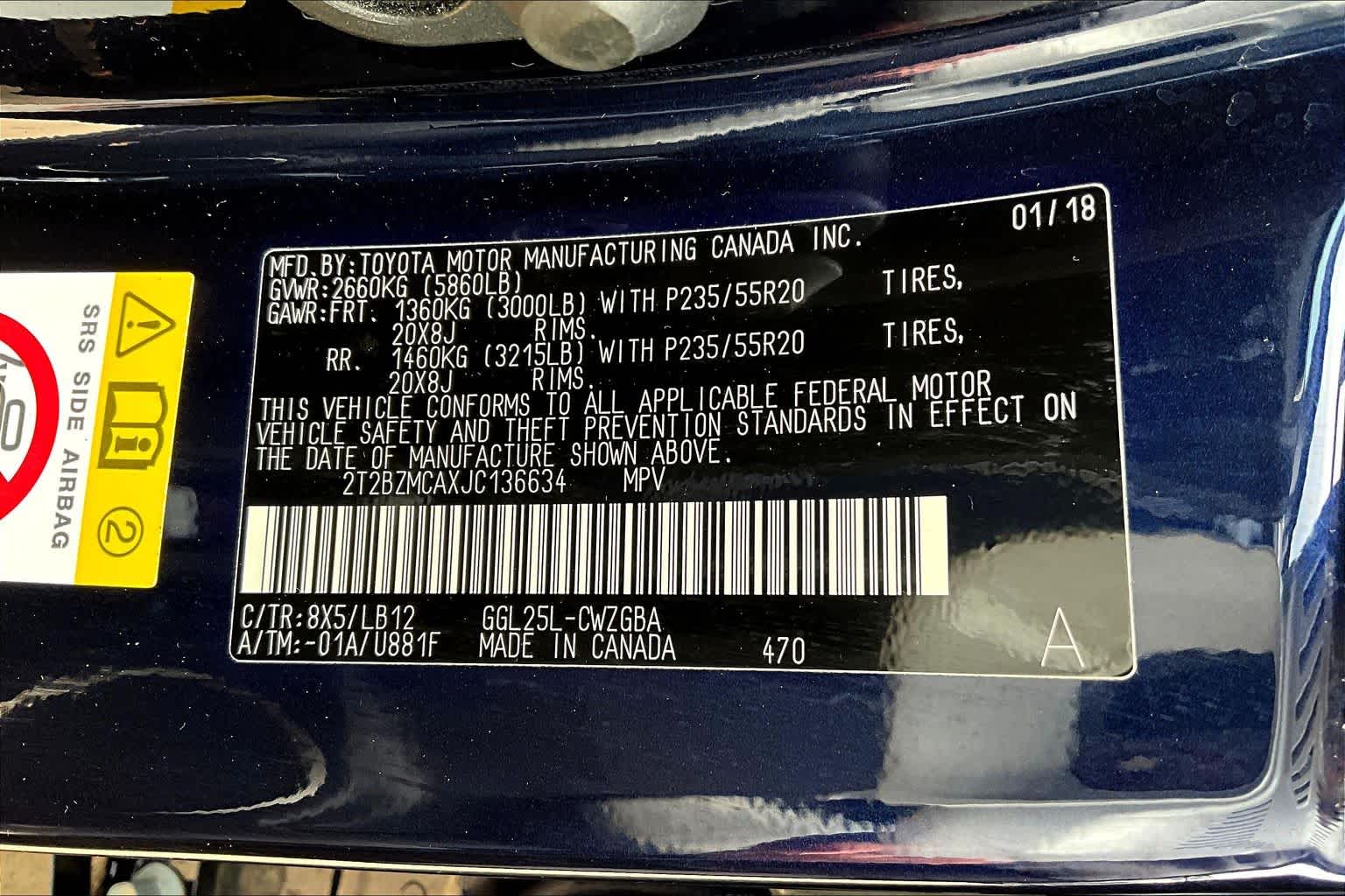 2018 Lexus RX  Nightfall Mica at Sterling McCall Lexus of Clear Lake