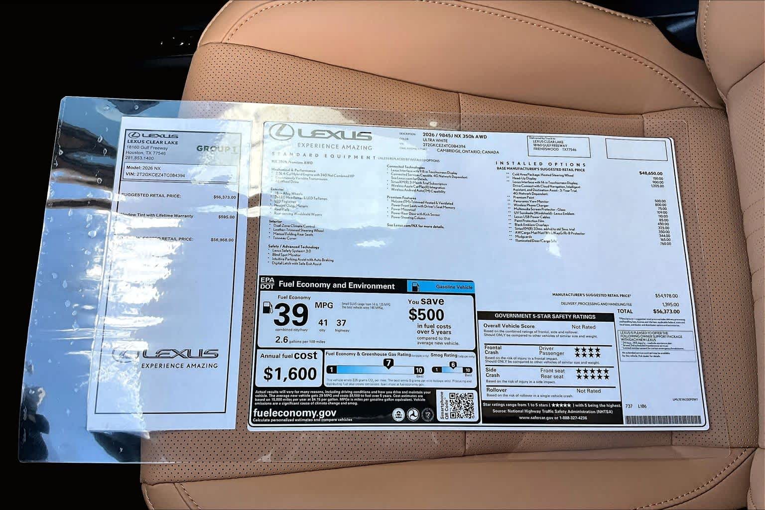 2026 Lexus NX 350h photo 21 of 22