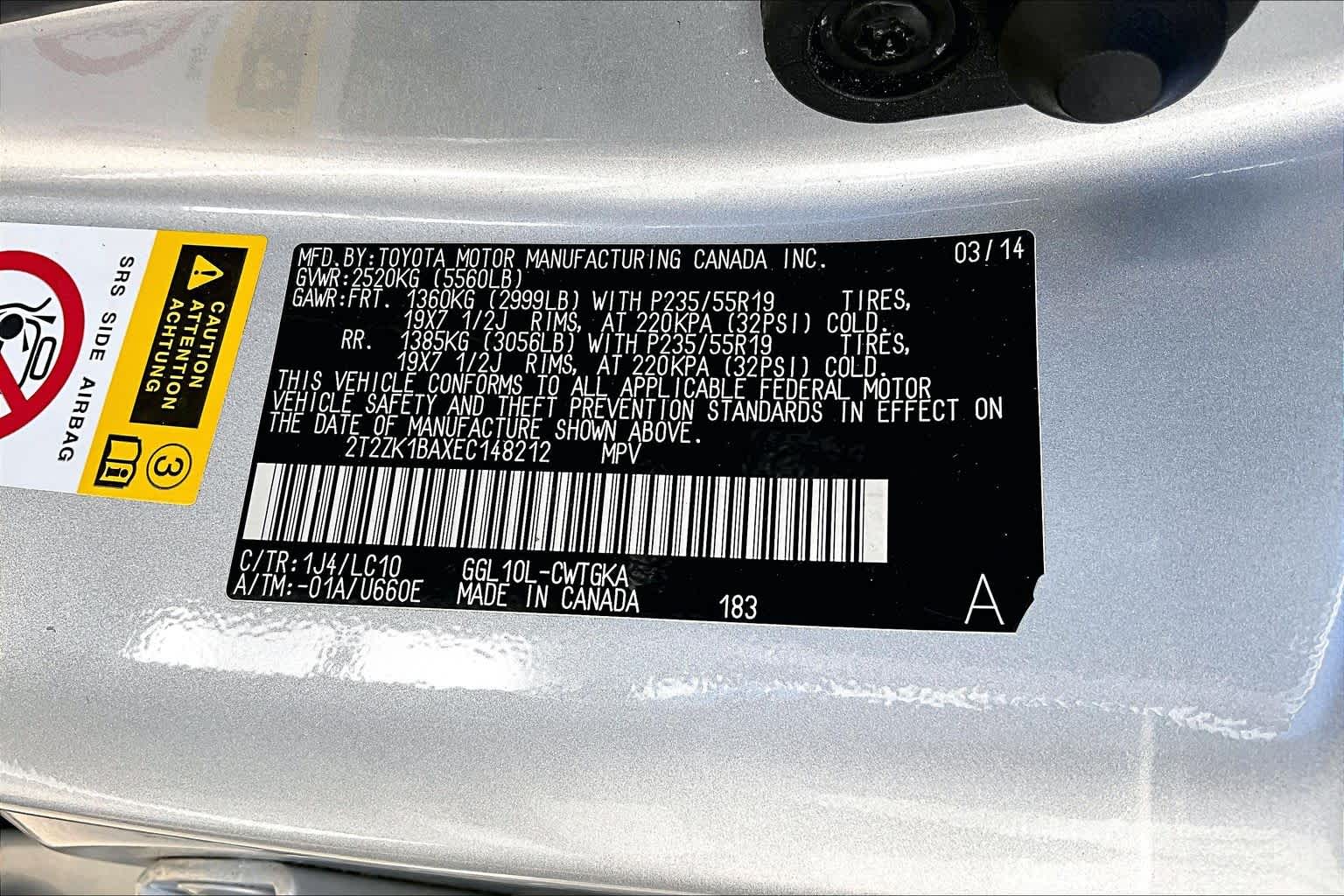 2014 Lexus RX 350  Silver Lining Metallic at Honda of Clear Lake