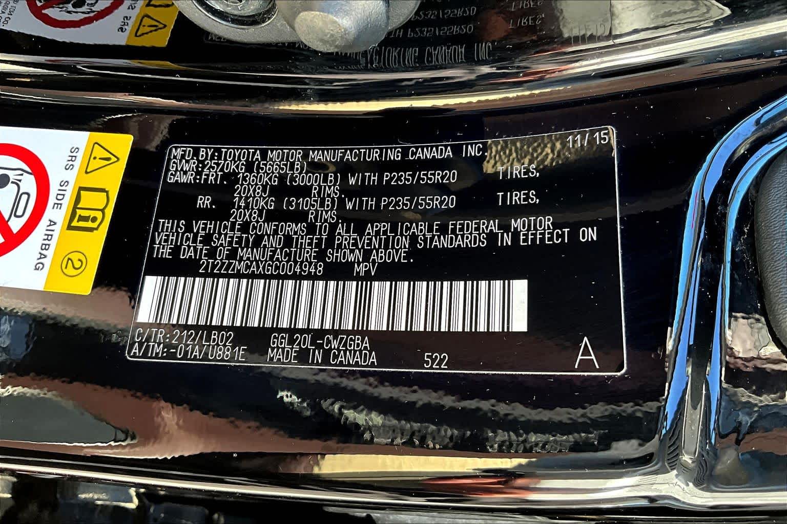 2016 Lexus RX 350  Obsidian at AutoNation USA Houston