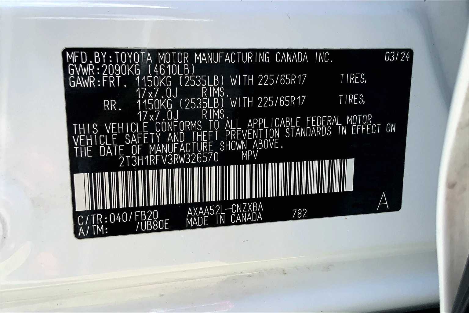 2024 Toyota RAV4 LE Ice Cap at HGreg Houston