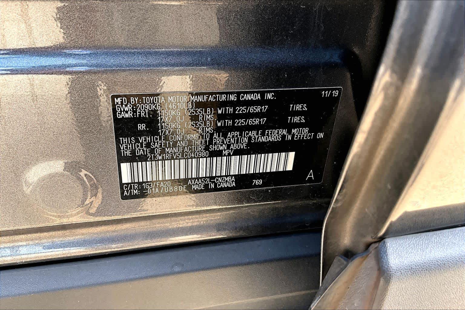 2020 Toyota RAV4 XLE Magnetic Gray Metallic at Honda of Clear Lake